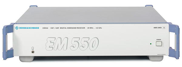 R&S®EM550 цифровой широкополосный приемник ОВЧ/УВЧ диапазона реального времени
