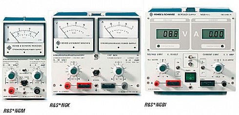 Одноканальные настольные источники питания R&S®NGM, NGK, NGB, NGAS